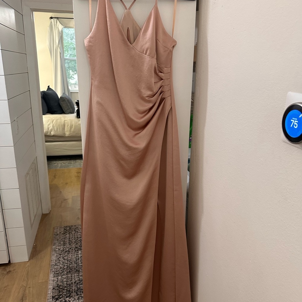 BCBG Maxazria satin gown